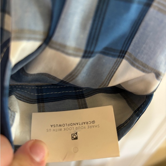 NWT Craft + Flow Long Sleeve Roll-Up Button-Down Shirt Plaid Size XL MSRP $65 - Picture 12 of 16